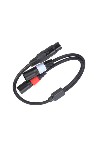 Yaleker Jorındo 5-pin Xlr Dişi İle Çift 3-pin Xlr Erkek 0.5m Ses Kablosu - Gürültüsüz İletim, Stüdyo/live Performans Uyumlu Jd6076