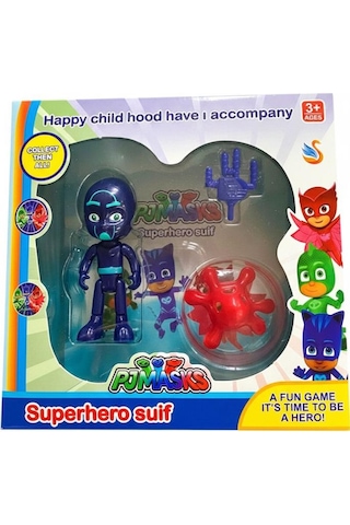 Pj Maskeliler Tekli Aksesuarlı Figür Karakter Oyun Seti Pj Mask Lacivert