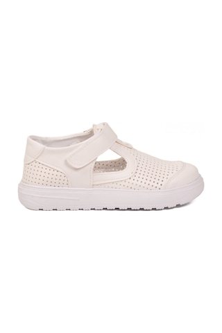Arzen Beyaz Cırtlı Ortopedik Unisex Çocuk Sandalet Arz 3000 F