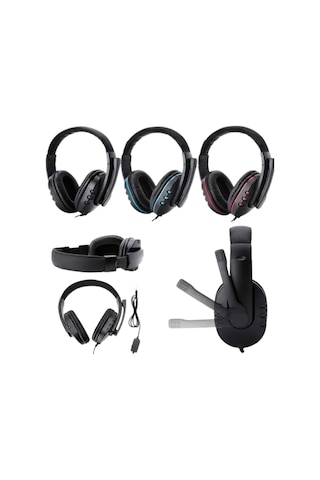 Mey İthalat Mikrofonlu Gamer Kulaklık Kulaklığı Yüksek Ses Kaliteli Stereo Yumuşak Yastıklar