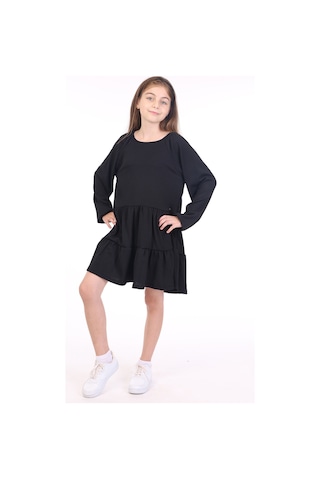 Toontoy Kız Çocuk Elbise Siyah