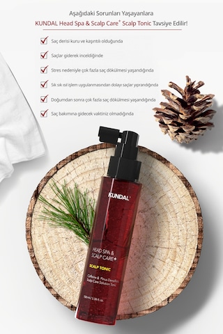 Kundal Scalp Kafein İçerikli Dökülme Karşıtı Saç Derisi Güçlendirici Tonik 100 ML