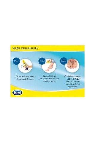 Scholl Koku Giderici Ve Terleme Önleyici Ayak + Ayakkabı Bakım Spreyi