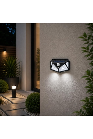 Orret Home Güneş Enerjili Solar Led Duvar Lambası, Hareket Sensör