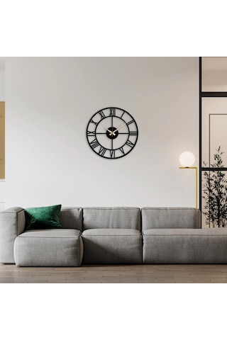 Ivo Roma Rakamlı Duvar Saati Siyah