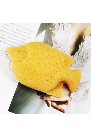 Homyl Derin Temiz Için Konjac Temizleme Puff Eksfoliye Zerdeçal