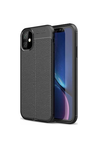Apple Uyumlu iPhone 11 Kılıf Zore Niss Silikon Kapak-Siyah