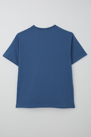 Breeze Erkek Çocuk Tişört Yazı Baskılı Arma Detaylı 9-14 Yaş, İndigo Indigo