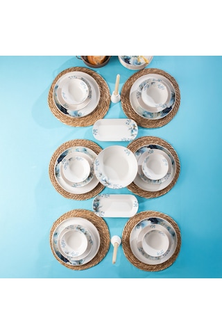Perotti Garden Yaldızlı Stoneware 27 Parça 6 Kişilik Yemek Takımı