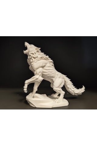 Vahşi Kurt Adam Werewolf Heykeli Epik Fantastik Dekorasyon Ve Koleksiyon Figürü