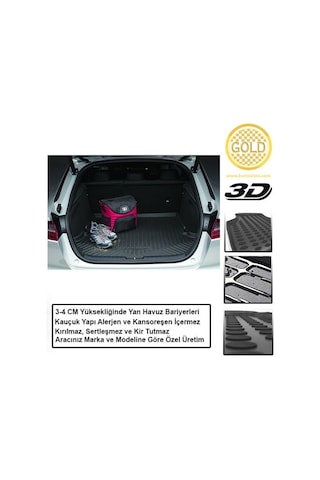 Toyota Uyumlu Corolla 3D Bagaj Havuzu Araca Özel 2007-2013 N11.11580