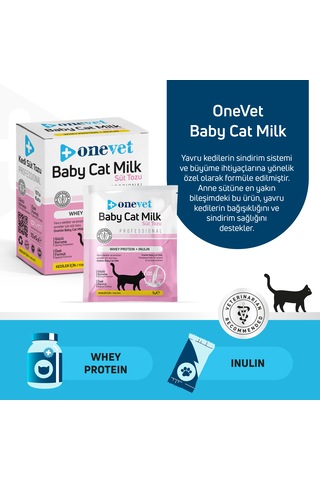Onevet Yavru Kedi Süt Tozu Büyüme Destekleyici Şase 10x5 Gr
