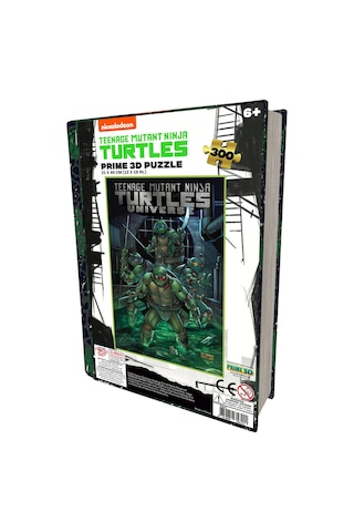 Prime 3d - Ninja Kaplumbağalar 300 Parça Puzzle 35642 - Metal Kut