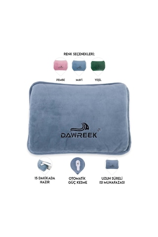 Dawreek Et03m Elektrikli Sıcak Su Torbası Blue Açık Mavi