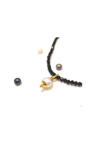 Altın Ürünler 10 - 5 MM Antik İnci Taşlı Kolye Ucu