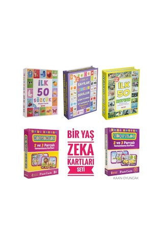 Bebek Zeka Gelişimi Için 5 Flash Kart Seti
