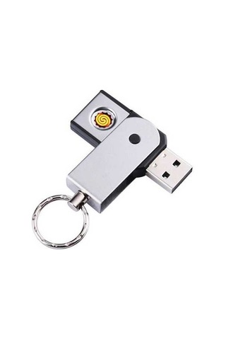 Dancemonkey Rüzgar Geçirmez Usb Isıtma Telı Acil Durum Çakmağı Gümüş