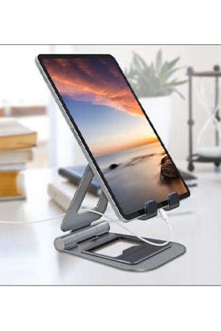 Mühlen T5 Ayarlanabilir Ergonomik Telefon Tablet Tutacağı Askısı Standı Füme Renk