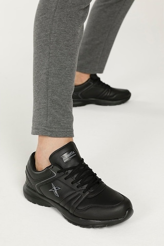 Kinetix Mıton Pu Günlük Yüksek Taban Unisex Spor Ayakkabı Yürüyüş Siyah