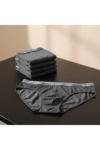 Bonbon Erkek 6'lı Paket Koyu Gri Renk Slip Bb2796