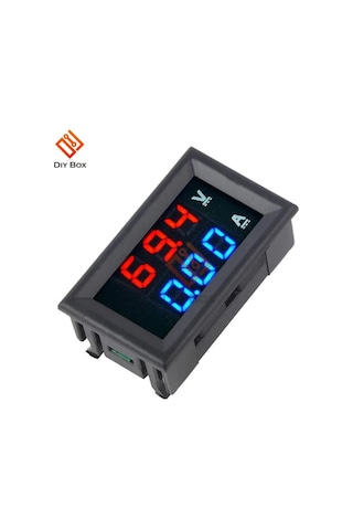 Kırmızı-mavi-led Dijital Voltmetre Ampermetre Dc 100v 10a Akım Gerilim Ölçer Usb Şarj Cihazı
