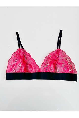 Deep Secret Fuşya Full Dantel Bralet Ds200112br 001
