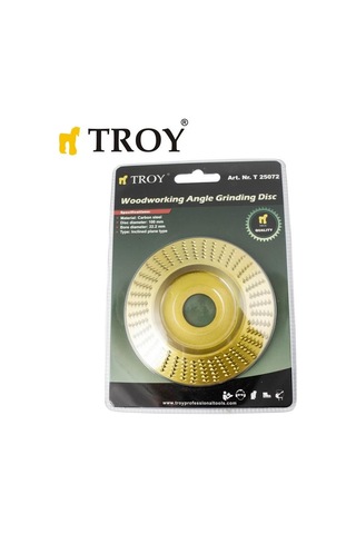 TROY 25072 Avuç Taşlamalar için Ahşap Törpü Diski, Konik