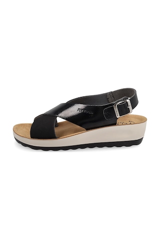Sandalet Kadın 42 G61 3c Fly Flot Synthetıc Sandal Black Siyah