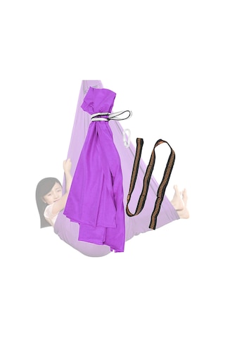 Suntek Magideal Çocuklar Salıncak Hamak Asılı Pod Duyusal Karabina Mor