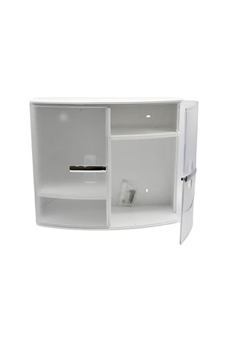 Şeffaf Naturel Banyo Ecza Dolabı Çok Renkli