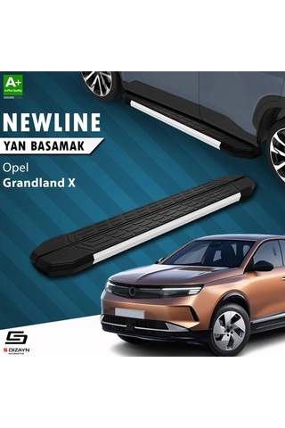 S-dizayn Opel Grandland X 2 Hybrid Newline Aluminyum Yan Basamak 183 Cm 2024 Üzeri A+ Kalite