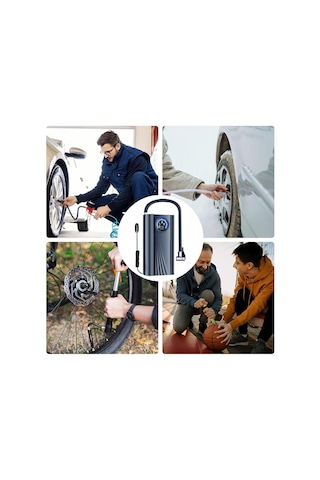 Sck619-2 Lastik Şişirme Cihazı Hızlı Enflasyonlu Hava Kompresörü İle 150 Psı El Pompası Çakmaklık Girişli - Motosiklet, Basketbol, Akülü Araba, Otomobil, Bisiklet İçin Dış Mekan Lastik Aksesuarları