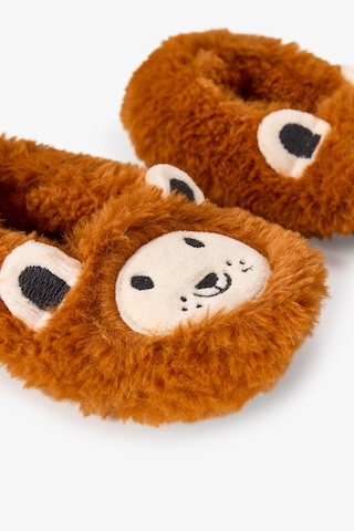 Penti Erkek Çocuk Kahverengi Lion Kedi Desenli Dokulu Patik Bn78