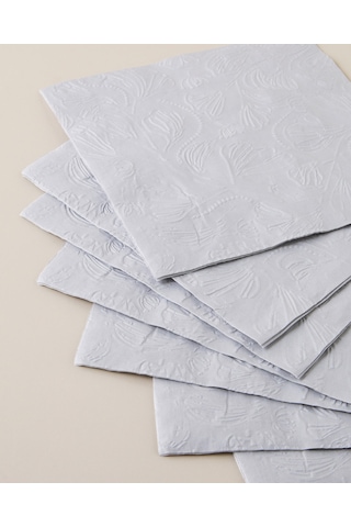 English Home Elegant Bloom 20'li Kağıt Peçete 33x33 Cm Gri