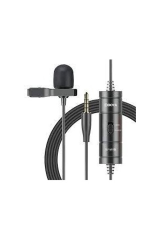 Boya By-m1s Kablolu Yaka Mikrofonu Pc Akıllı Telefon Dslr İçin 3.5mm Trrs Kondenser Yaka Mikrofonu