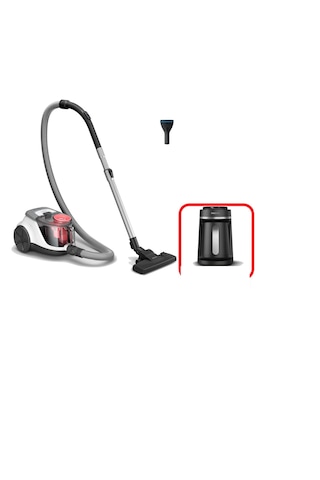 Philips Powercyclone 4 XB2142/09 850 W Toz Torbasız Süpürge + Philips HDA150/60 Türk Kahve Makinesi