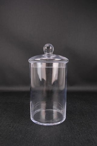 Digithome Tekli Cam Kapaklı Erzak Saklama Kabı Kavanoz Şeffaf 23,5 Cm Kv.sln.003 C1-1-288