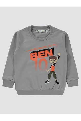 Ben10 Erkek Çocuk Sweatshirt 2-5 Yaş Gri