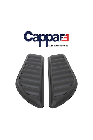 Cappafe Universal Ön Izgara Mat Siyah 2 Parça Her Araca Uyumlu