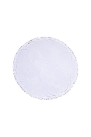 Mandala 4 Yuvarlak Plaj Havlusu Çok Renkli