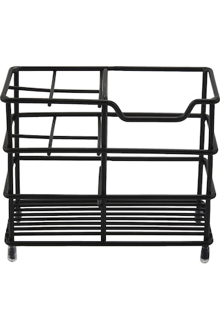 Xurunkeji Paslanmaz Çelik Diş Fırçası Tutucu, Elektrikli Diş Fırçası İçin Çok İşlevli Banyo Diş Macunu Tutucu Standı, Siyah Siyah