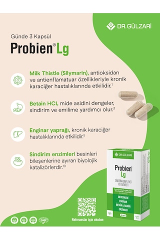 Dr. Gülzari Probien Lg Digestive Sindirim Kompleksi 60 Kapsül