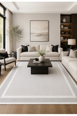 Modern Sisal 8001 Gri Krem Leke Tutmayan Kaymaz Taban Salon Mutfak Koridor Balkon Halısı