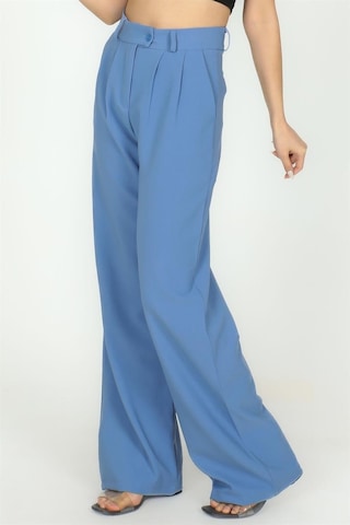 Sortie Collection Rahat Kesim Klasik Model Kumaş Pantolon İndigo-indigo İndigo