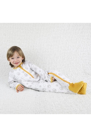 Owli Unisex Uyku Tulumu, Sheep Beyaz - Sarı