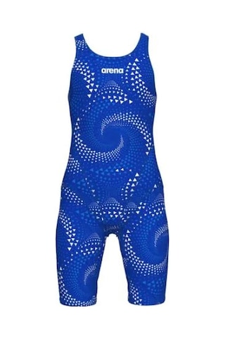 Arena Girl's Printed Full Body Kız Çocuk Mayo 009619200 Mavi