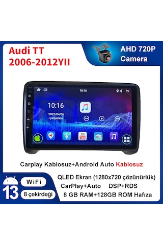 Audi Tt 2006-2012yıl 8gb Ram 128gb Carplay Araç Multimedya