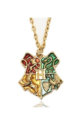 Harry Potter Hogwarts Kolye Okul Amblemi Kolyesi Mavi