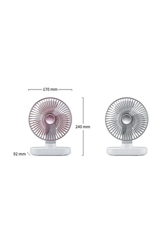 D77 Masaüstü Otomatik Sarılma Hhead Fan Sessiz Taşınabilir Ev Ofis Yurt Usb Fan Gül Pembe 5689 Pembe