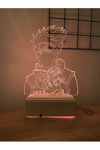 Naruto Kakashi Hatake 16 Renk Gece Lambası